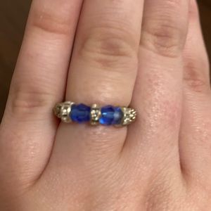 Beaded stretchy ring